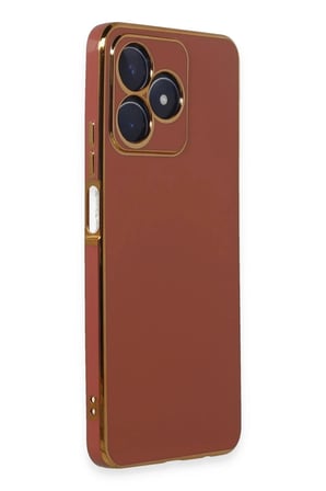 Mey İthalat®  Realme C53 Kılıf Volet Silikon - Kırmızı