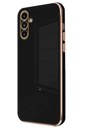Mey İthalat®  Samsung Galaxy A15 4G Kılıf Volet Silikon - Siyah