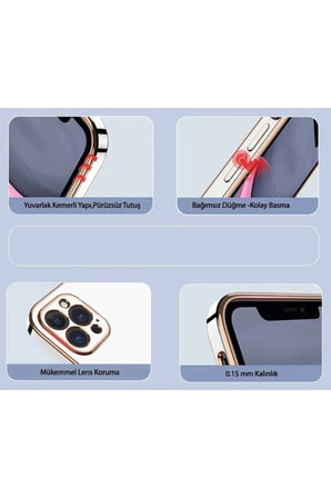 Mey İthalat®  Samsung Galaxy A15 4G Kılıf Volet Silikon - Mavi
