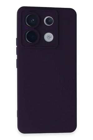 Mey İthalat®   Redmi Note 13 Pro 5G Kılıf Nano içi Kadife Silikon - Mor