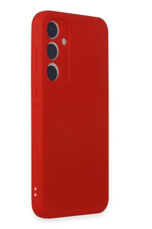 Mey İthalat®  Samsung Galaxy A15 4G Kılıf First Silikon - Kırmızı