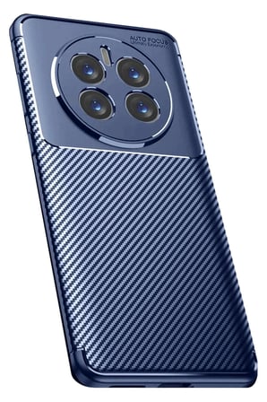 Mey İthalat®  Realme 12 Pro Plus Kılıf Auto Focus Karbon Kapak - Lacivert