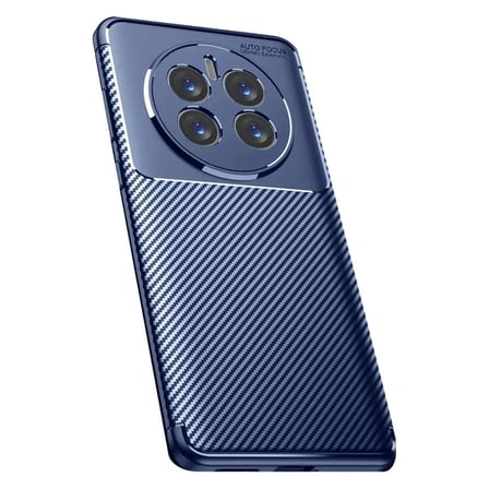 Mey İthalat®  Realme 12 Pro Plus Kılıf Auto Focus Karbon Kapak - Lacivert