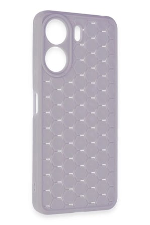 Mey İthalat®   Redmi 13C Kılıf Petek Silikon Kapak - Lila