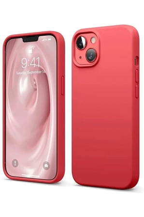 Mey İthalat®  iPhone 14 Kılıf First Silikon - Kırmızı