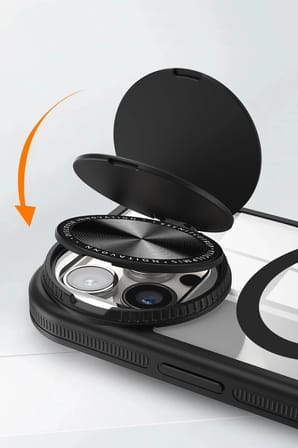 Mey İthalat®  iPhone 14 Pro Max Kılıf Teleskop Lens Magsafe Silikon Kapak - Lacivert