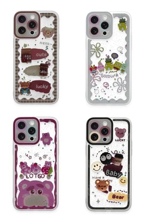 Mey İthalat®  iPhone 14 Pro Kılıf Sweet Desenli Silikon Kapak - Şeffaf
