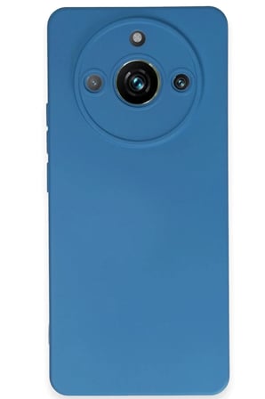 Mey İthalat®  Realme 11 Pro Kılıf Nano içi Kadife Silikon - Mavi