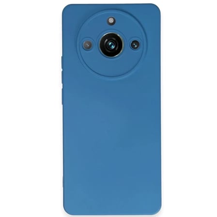 Mey İthalat®  Realme 11 Pro Kılıf Nano içi Kadife Silikon - Mavi