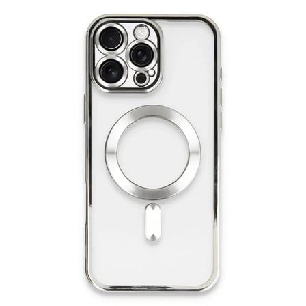 Mey İthalat®  iPhone 16 Pro Kılıf Kross Magneticsafe Kapak - Gümüş