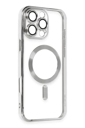 Mey İthalat®  iPhone 16 Pro Max Kılıf Kross Magneticsafe Kapak - Gümüş