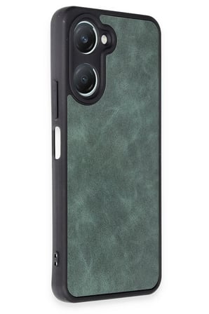 Mey İthalat®  Vivo Y18 Kılıf Aras Deri Kapak - Koyu Yeşil