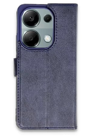 Mey İthalat®   Redmi Note 13 Pro 4G Kılıf Trend S Plus Kapaklı Kılıf - Lacivert