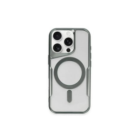 Mey İthalat®  iPhone 11 Pro Max Kılıf Boyi Magsafe Silikon Kapak - Yeşil