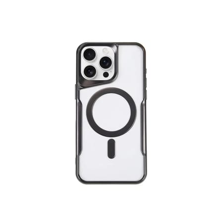 Mey İthalat®  iPhone 14 Pro Max Kılıf Boyi Magsafe Silikon Kapak - Siyah