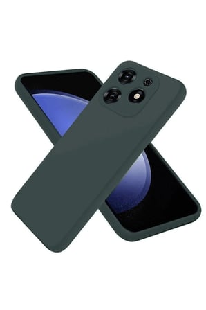 Mey İthalat®  Tecno Spark Go 2024 Kılıf First Silikon - Koyu Yeşil
