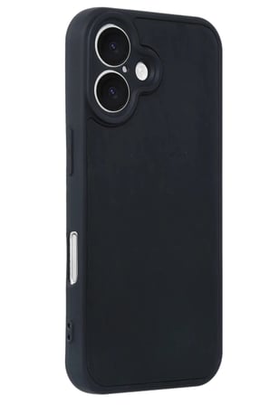 Mey İthalat®  iPhone 16 Kılıf Aras Deri Kapak - Siyah