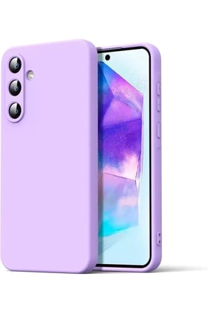 Mey İthalat®  Samsung Galaxy A16 5G Kılıf Nano içi Kadife Silikon - Lila