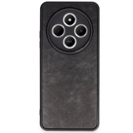 Mey İthalat®   Redmi 14C Kılıf Aras Deri Kapak - Siyah