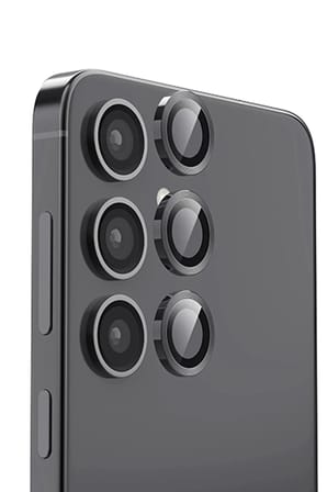 Mey İthalat®  Samsung Galaxy S25 Plus Raze Metal Kamera Lens - Siyah