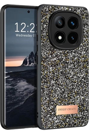 Mey İthalat®   Redmi Note 14 Pro 4G Bright Simli Kapak - Gümüş