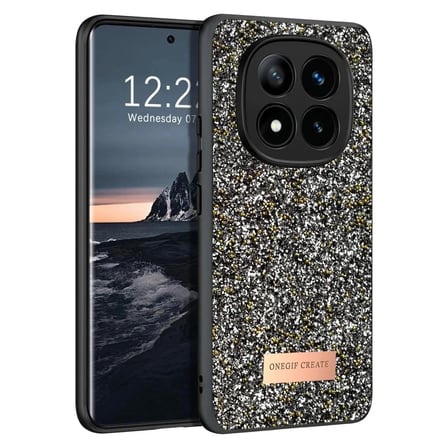 Mey İthalat®   Redmi Note 14 Pro 4G Bright Simli Kapak - Gümüş