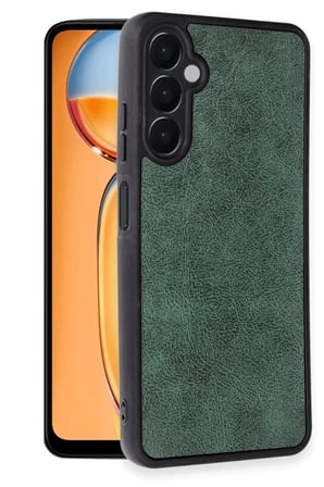 Mey İthalat®  Samsung Galaxy A26 Kılıf Aras Deri Kapak - Koyu Yeşil