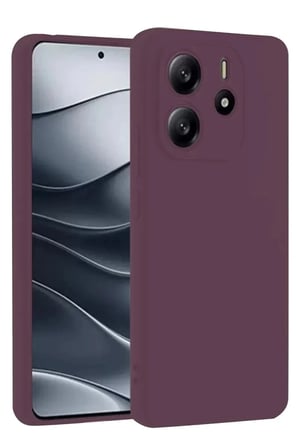 Mey İthalat®   Redmi Note 14 4G Kılıf First Silikon - Mürdüm