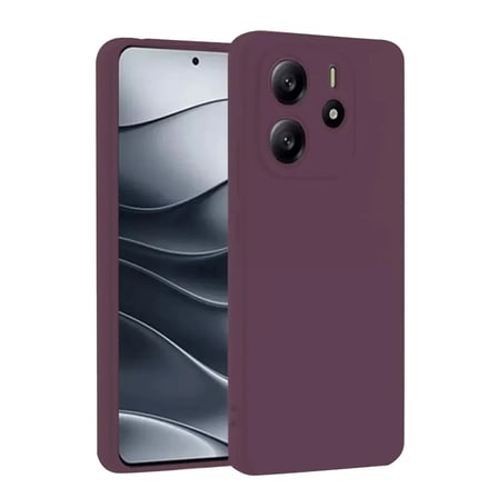 Mey İthalat®   Redmi Note 14 4G Kılıf First Silikon - Mürdüm