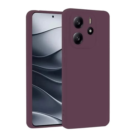 Mey İthalat®   Redmi Note 14 4G Kılıf First Silikon - Mürdüm