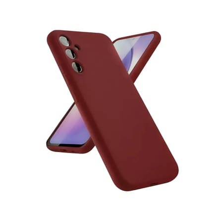 Mey İthalat®  Samsung Galaxy A24 4G Kılıf First Silikon - Bordo
