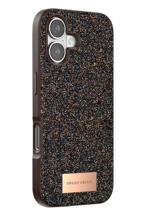 Mey İthalat®   iPhone 17 Bright Simli Kapak - Gold