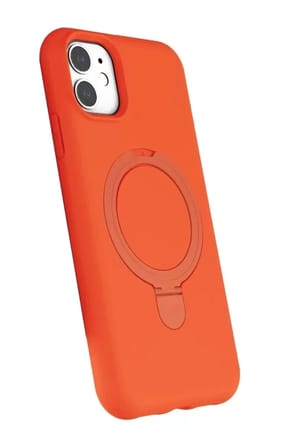 Mey İthalat®   iPhone 11 Regal Magsafe Standlı Kapak - Turuncu