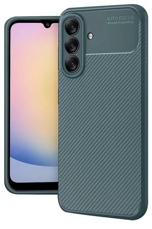 Mey İthalat®  Samsung Galaxy A17 5G Auto Focus Karbon Kapak - Koyu Yeşil