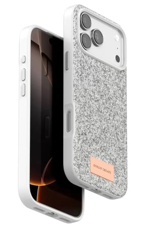 Mey İthalat®   iPhone 17 Pro Bright Simli Kapak - Beyaz