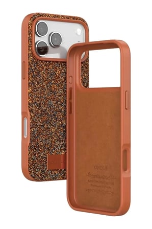 Mey İthalat®   iPhone 17 Pro Max Bright Simli Kapak - Turuncu