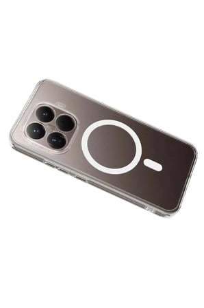 Mey İthalat®   Mi 15T Pro Combo Sert Şeffaf Magsafe Kapak - Şeffaf