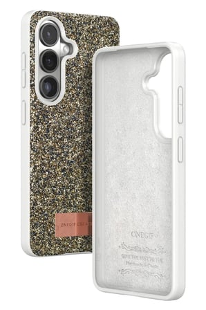 Mey İthalat®  Samsung Galaxy S26 Bright Simli Kapak - Gold