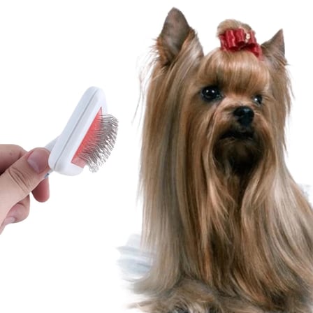 BiiShe® Paslanmaz Evcil Hayvan Kedi Köpek Tüy Tarama Toplama Fırçası Kolay Temizlenir Bakım Aleti