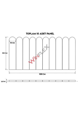 wi̇nflex yatak  başlik ,duvar ve oda dekorasyon panel 10adet-(10x100cm) somon pembe