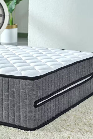 Deluxe Gri 100x200 Katlanır Yatak, Yer Yatağı, Misafir Yatağı, Kamp Yatağı (Ölçü Seçenekli)