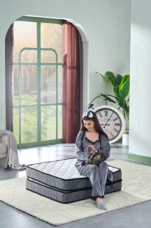 Deluxe Gri 70x180 Katlanır Yatak, Yer Yatağı, Misafir Yatağı, Kamp Yatağı (Ölçü Seçenekli)