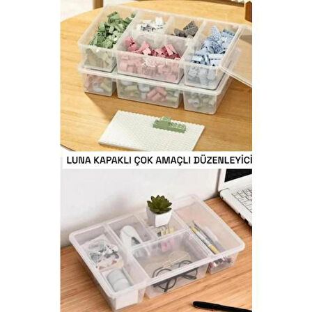 Toys Box 5’li Oyuncak Kutusu Minik Parça Hobi Kutu seti 4   1 Masa Üstü Organizer