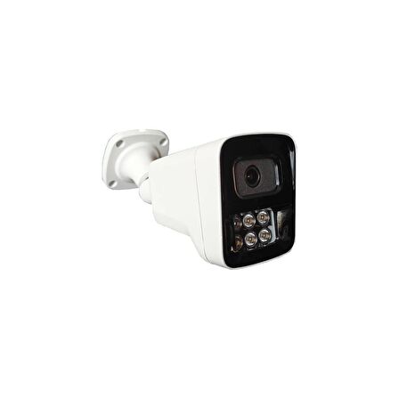 2 KAMERALI 6 WARM LEDLİ 5MP 3.6 SONY LENS GECE RENKLİ GÖSTEREN METAL KASA GÜVENLİK KAMERA SETİ