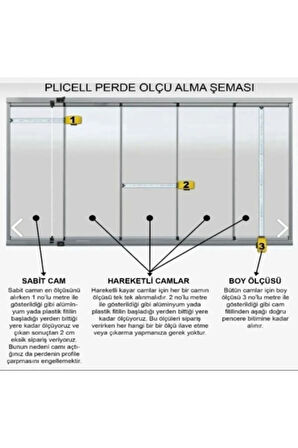 Katlanabilir Cam Balkon Plise Perde