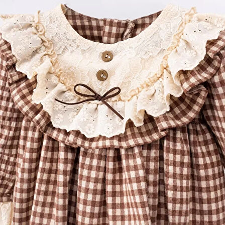 KIZ ÇOCUK EKOSE ELBİSE