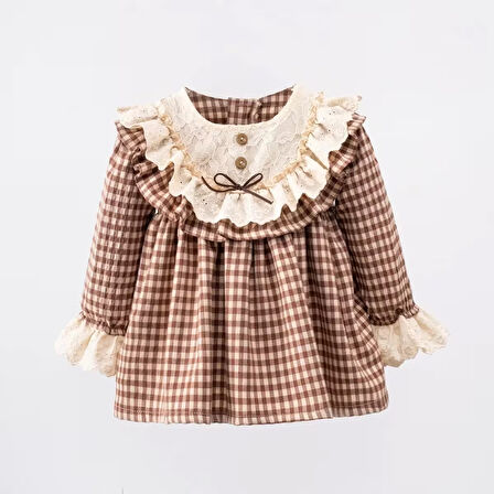 KIZ ÇOCUK EKOSE ELBİSE