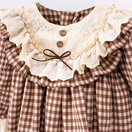 KIZ ÇOCUK EKOSE ELBİSE