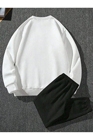 Hulk Baskılı Oversize Sweatshirt Erkek Çocuk Eşofman Takımı 2 I?plik