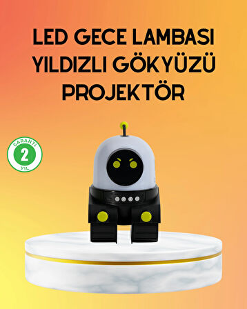 Taşınabilir Led Projektör Gece Lambası ve Bluetooth Hoparlör